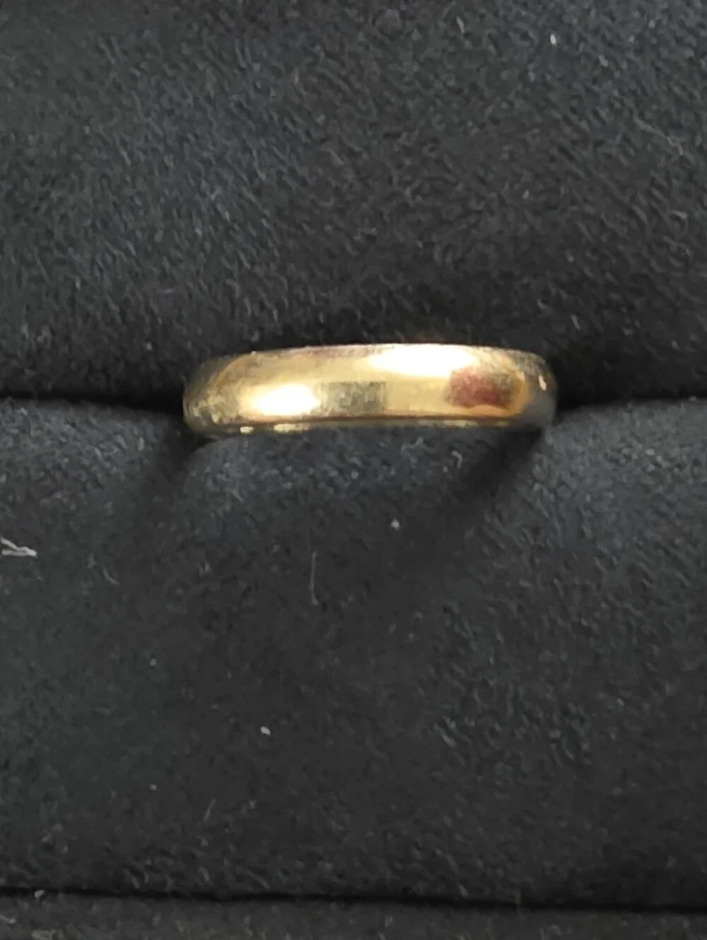 10k White Gold Band Ring